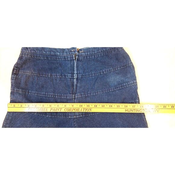 Denim Blue Trumpet Jean Skirt by Marie Leanell Made in Italy Vtg - Picture 8 of 10